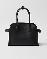 Medium leather tote bag