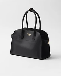 Medium leather tote bag