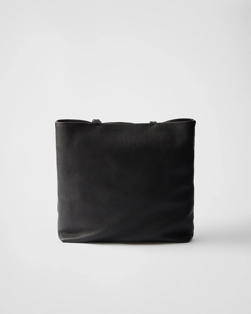 Large leather tote bag