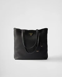 Large leather tote bag