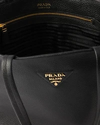 Large leather tote bag