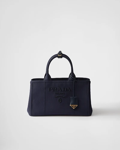 Prada Jardinière large cotton canvas handbag