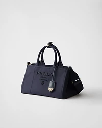 Prada Jardinière large cotton canvas handbag