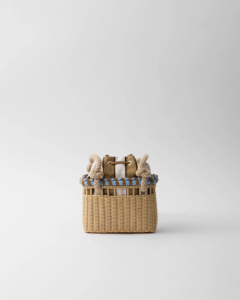Mini wicker bag