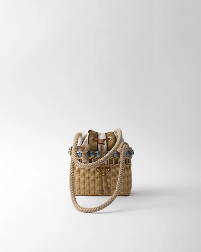 Mini wicker bag