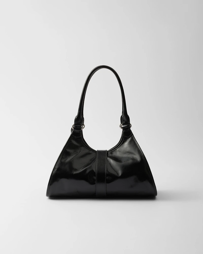 Medium leather tote bag