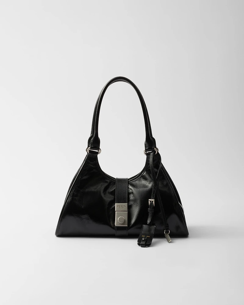 Medium leather tote bag