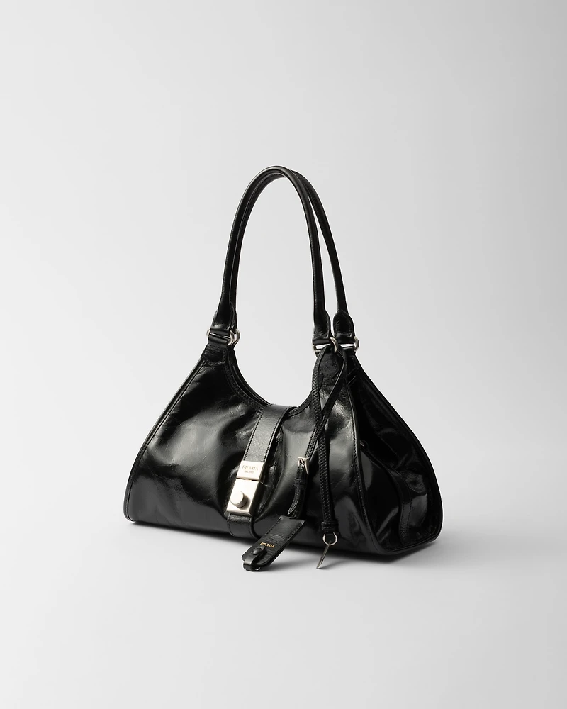 Medium leather tote bag