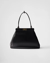Large leather tote bag