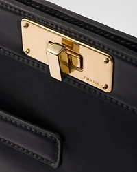 Large leather tote bag