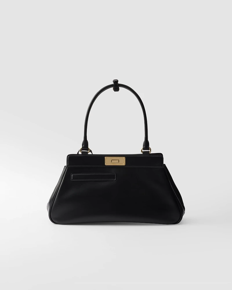 Medium leather tote bag