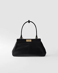 Medium leather tote bag