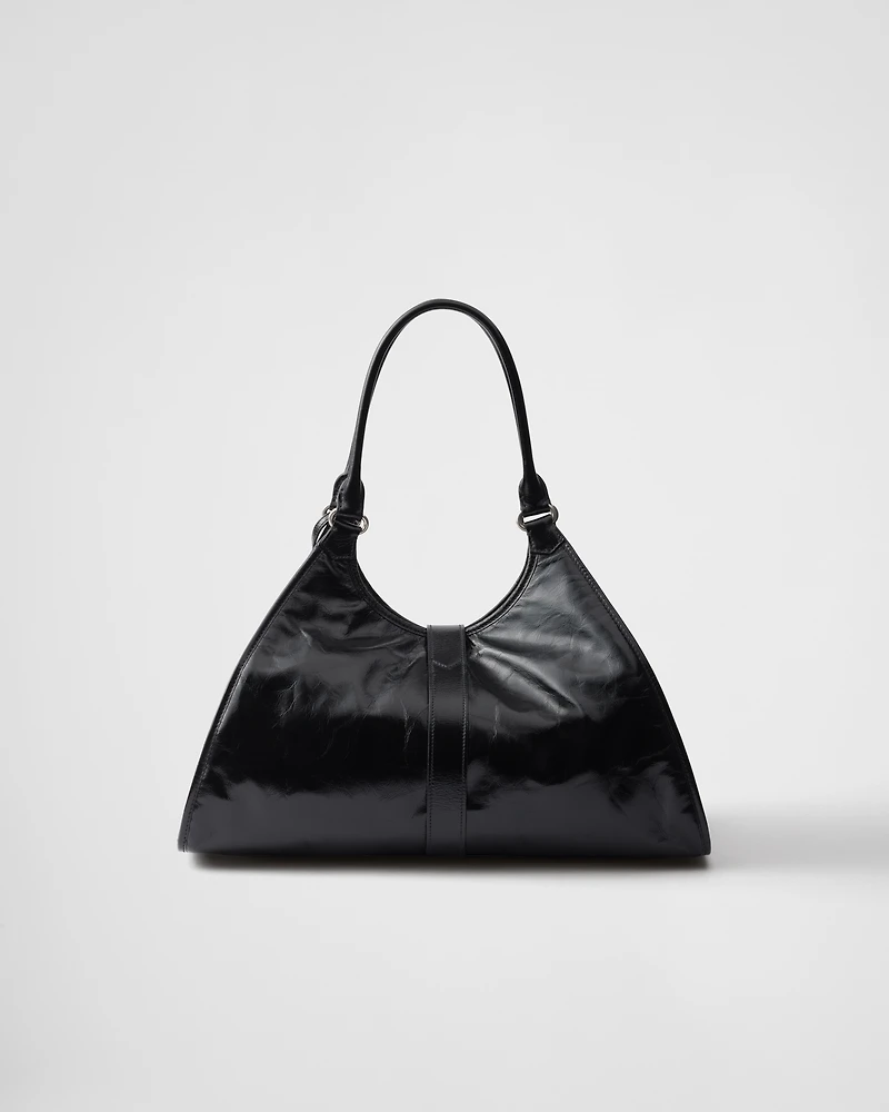 Large leather tote bag