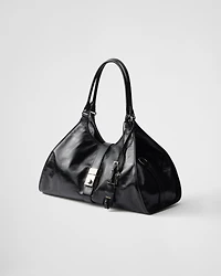 Large leather tote bag