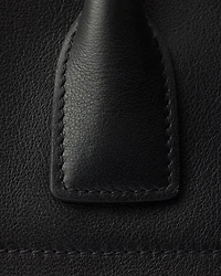 Large leather tote bag