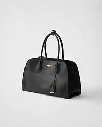 Large leather tote bag