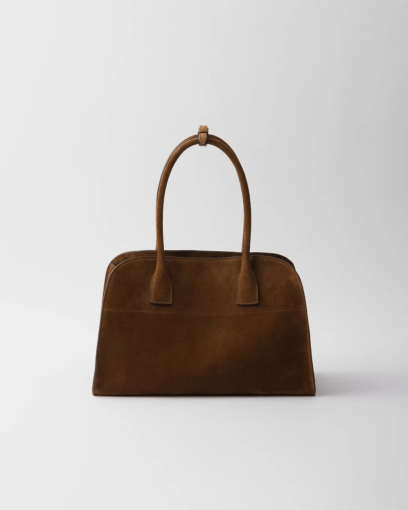 Medium suede tote bag