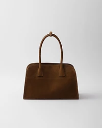 Medium suede tote bag