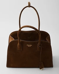Medium suede tote bag