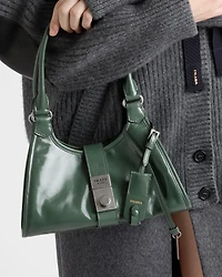Small leather tote bag