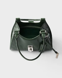 Small leather tote bag