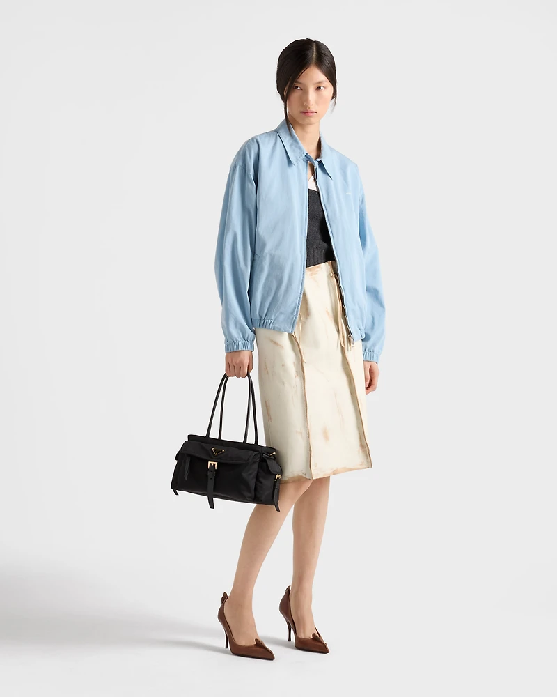 Prada Explore medium Re-Nylon and leather tote bag