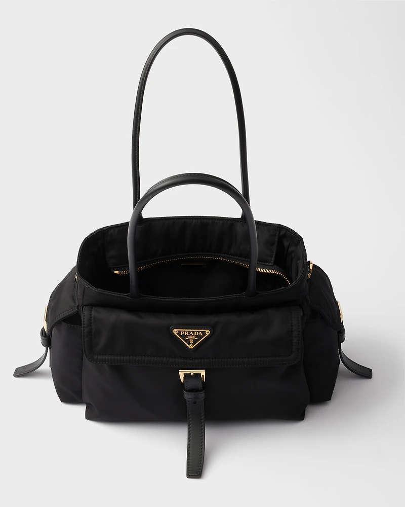 Prada Explore medium Re-Nylon and leather tote bag