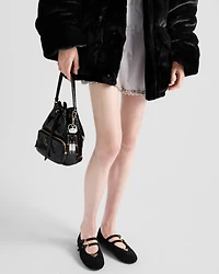 Prada Duet naplak patent leather bucket bag