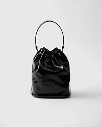 Prada Duet naplak patent leather bucket bag