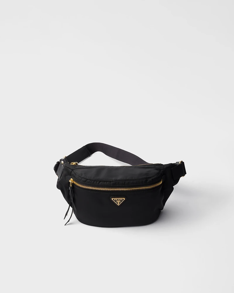 Re-Nylon and Saffiano leather belt bag
