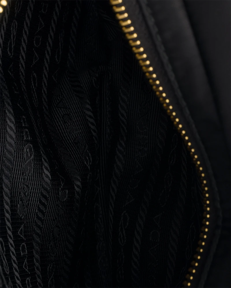 Re-Nylon and Saffiano leather belt bag