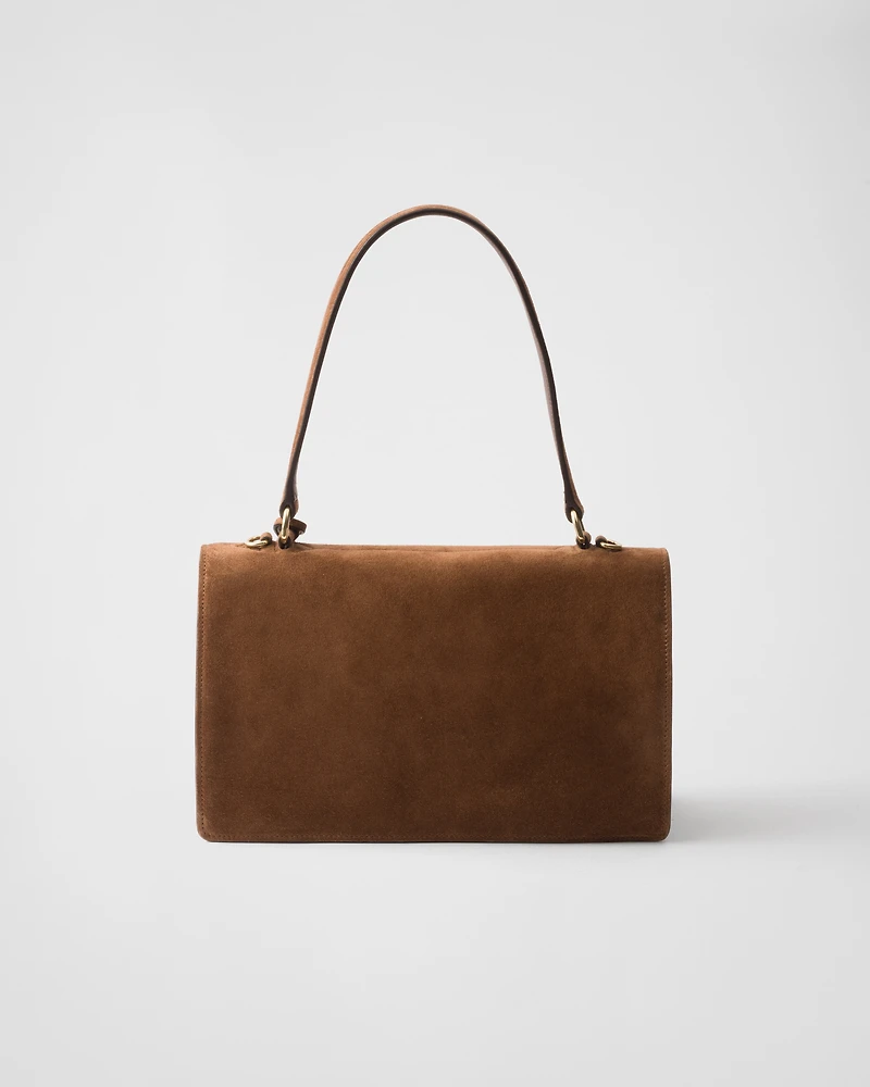 Prada Soft Sound medium suede shoulder bag
