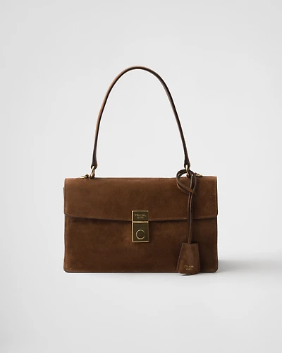 Prada Soft Sound medium suede shoulder bag
