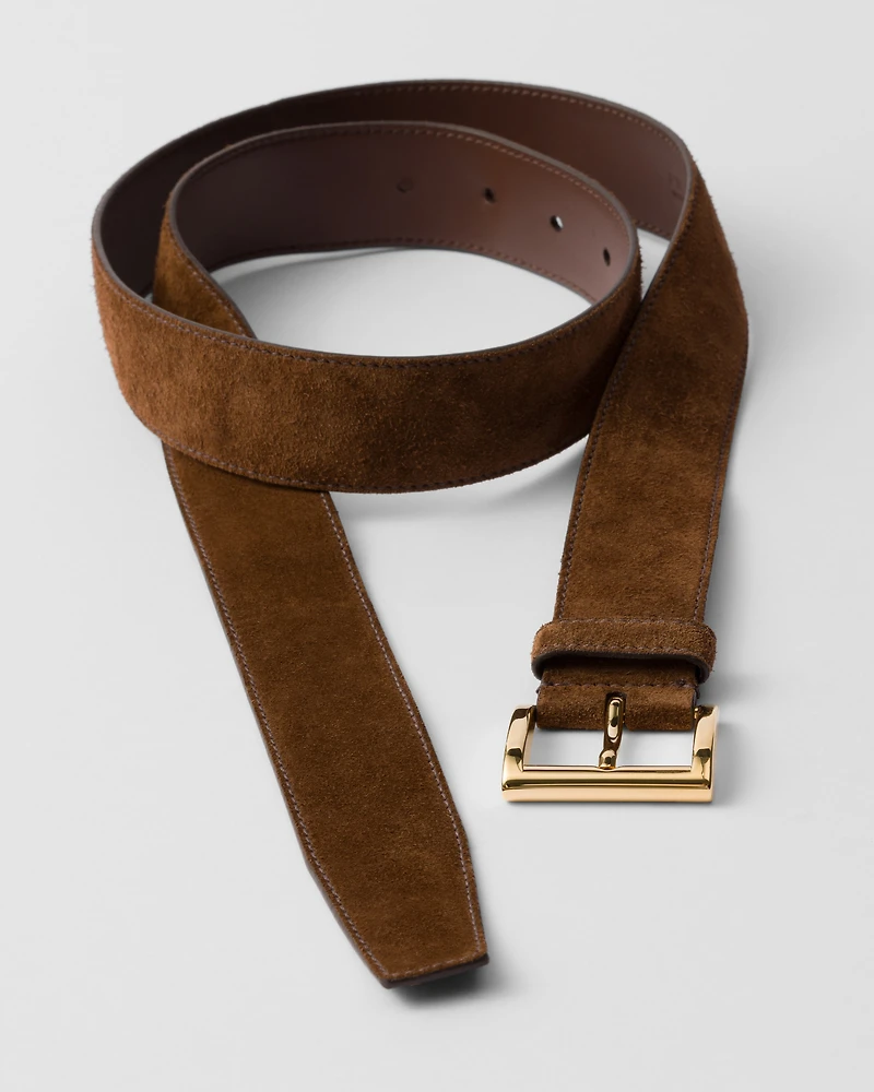 Suede belt