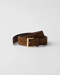 Suede belt
