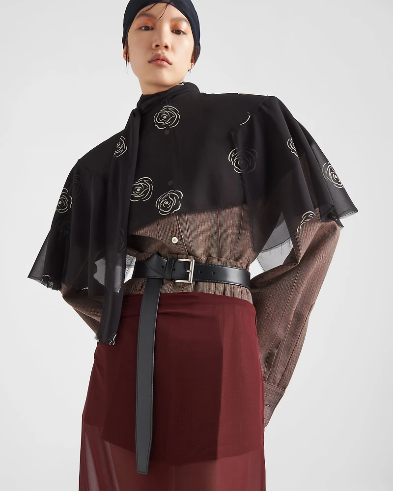 Leather belt