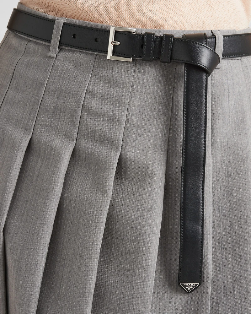 Leather belt