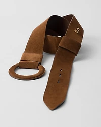 Suede belt