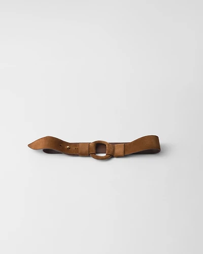 Suede belt