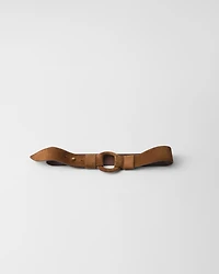 Suede belt