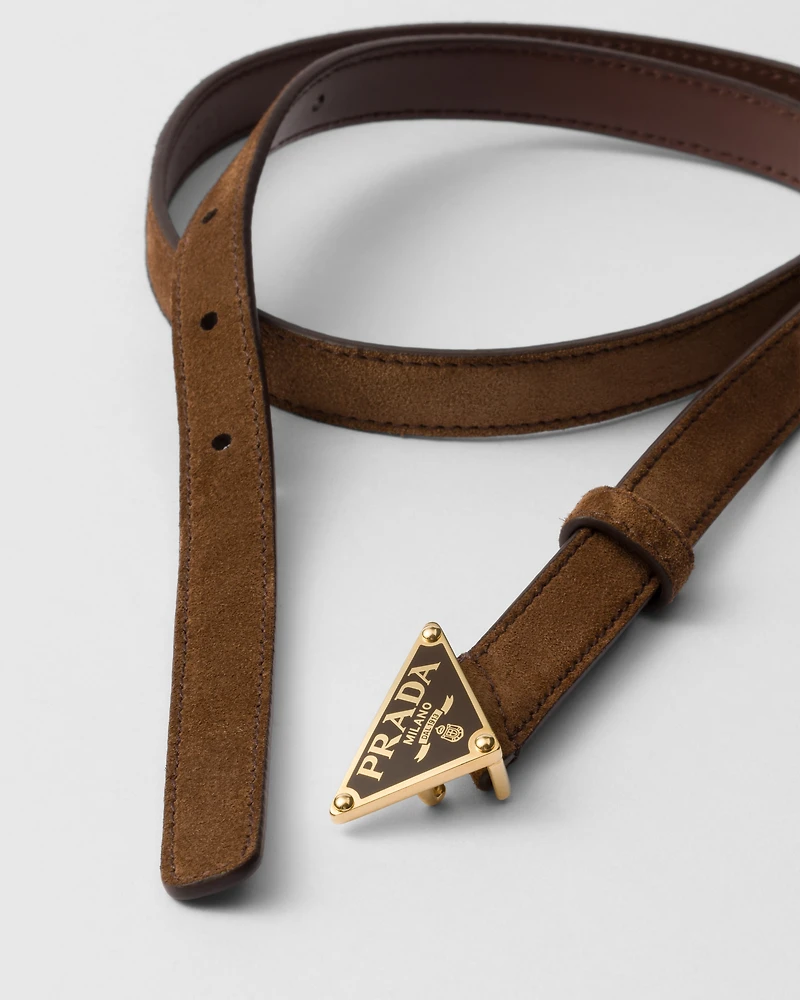 Suede belt