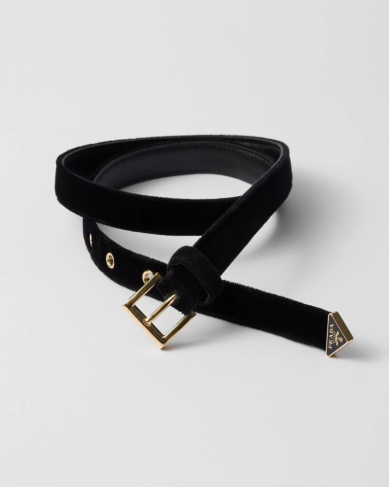 Velvet belt
