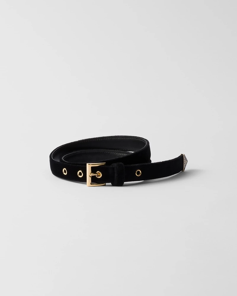 Velvet belt