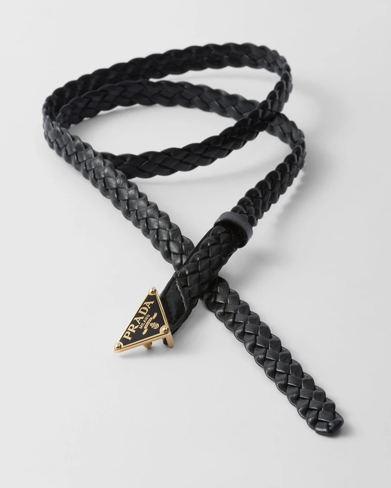 Nappa leather belt