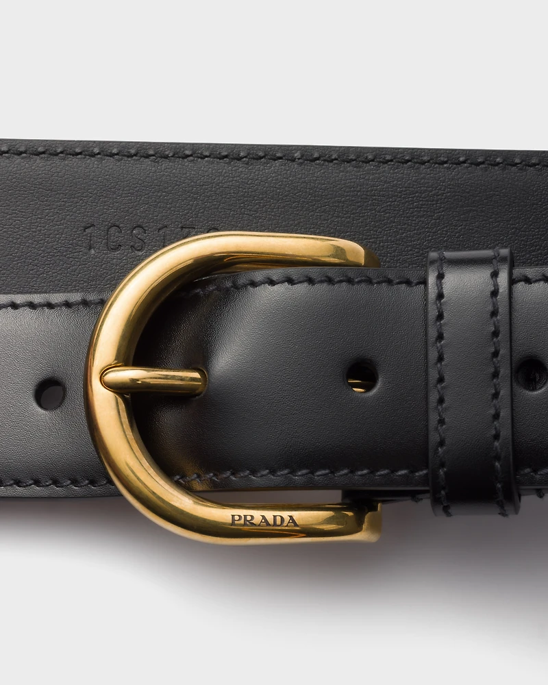 Leather belt