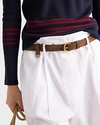 Suede belt