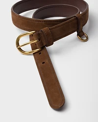 Suede belt