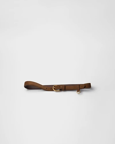 Suede belt