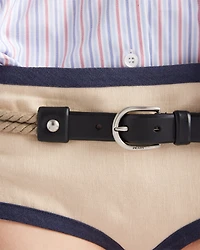 Leather and cord belt