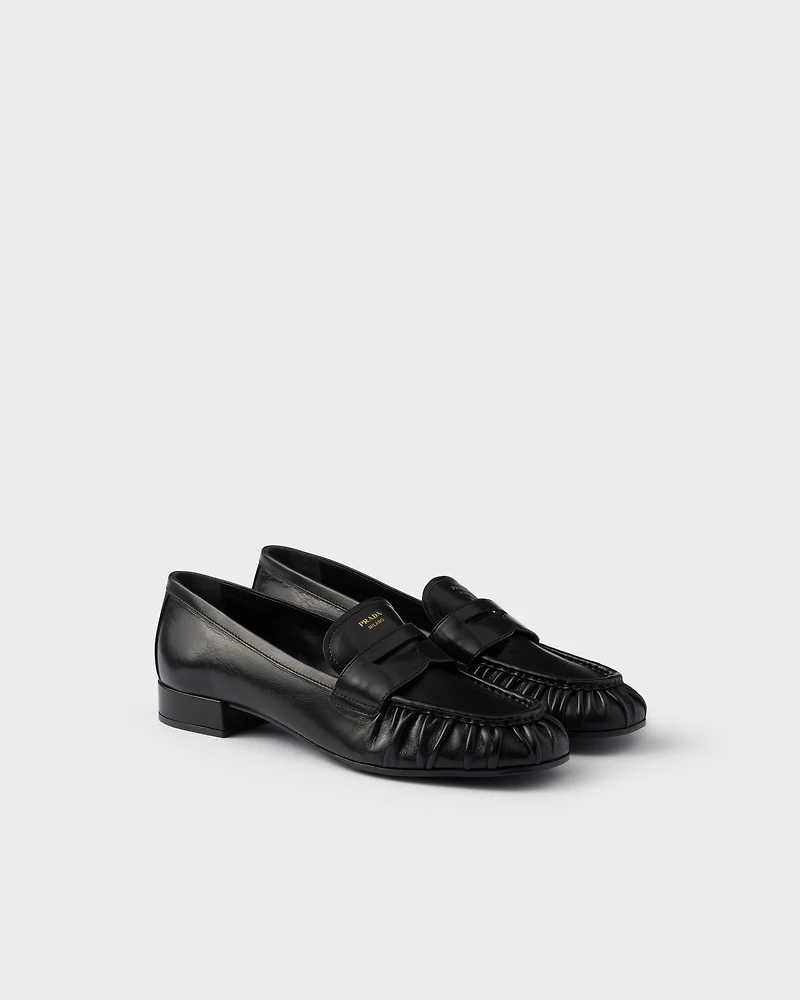 Leather loafers